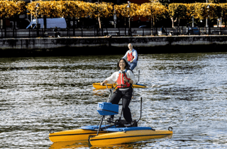 Dublin: Hydrobike-Session auf dem Fluss Liffey mit Kursleiter
