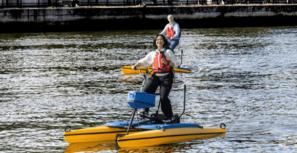 Dublin: River Liffey Hydrobike Session with Instructor