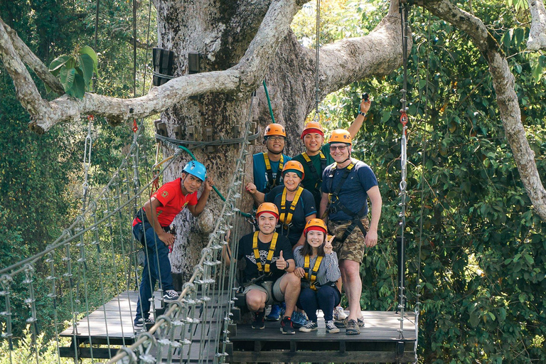 Angkor Zipline och Discover Highlight Angkor Wat med solnedgångPrivat tur