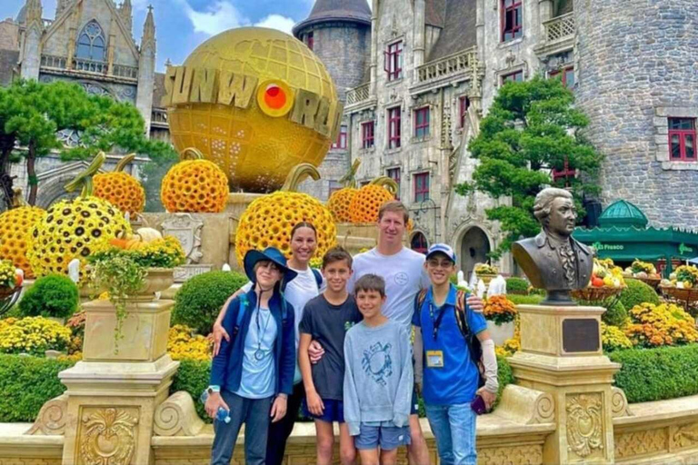 Da Nang: Tour delle colline di BaNa, del ponte d&#039;oro e della montagna di marmoTour privato senza pranzo a buffet