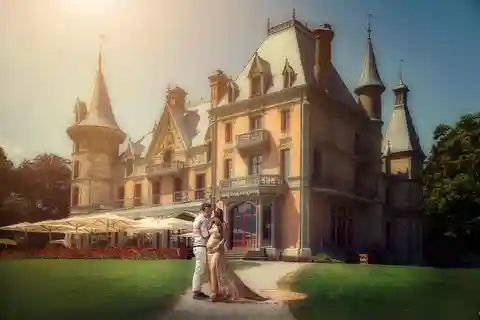 Thun: Sesión fotográfica en un castillo de cuento de hadas con maquillaje y estilismo