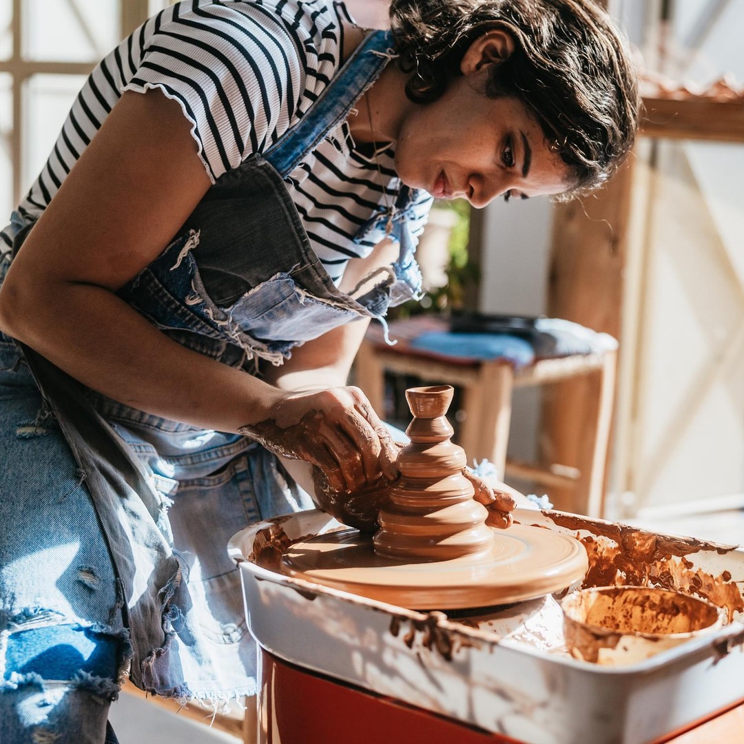 Marrakech : Atelier de poterie et thé marocain