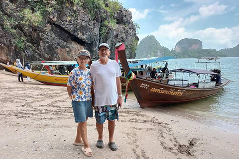 Phuket: Ilha James Bond em um grande barco com canoagem em cavernas marinhasPhuket: James Bond Island em Big Boat com Sea Cave Canoing