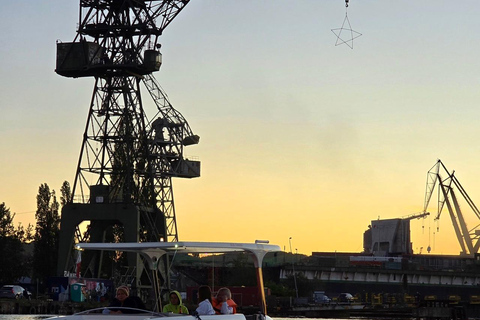 Gdańsk: Eko Rejs po Motławie o zachodzie słońca z Prosecco