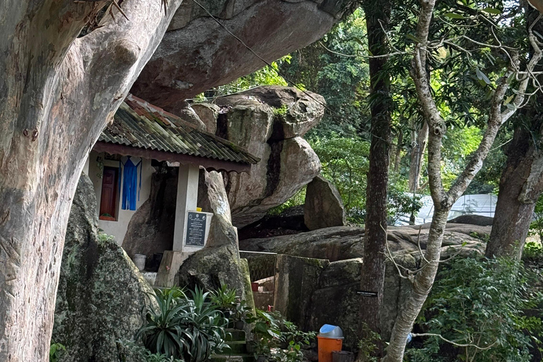 From Colombo: Cave Temples, Jungle Trek & Waterfall Swim