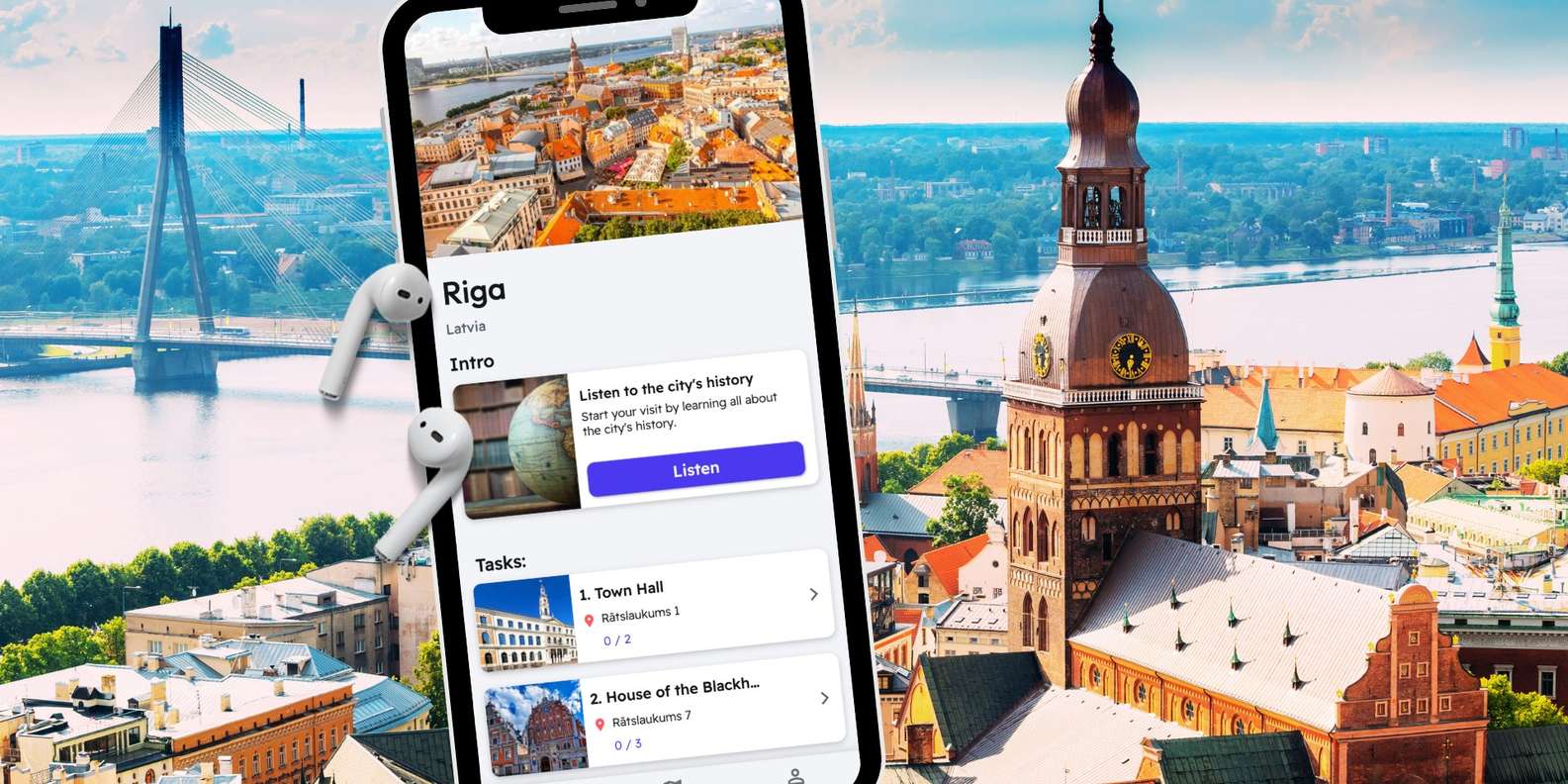 Riga: Complete English Self-guided Audio Tour on your Phone | GetYourGuide