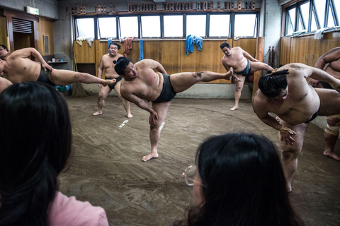 Tóquio: Excursão de visualização da prática matinal de sumôTour de sumô em Ryogoku