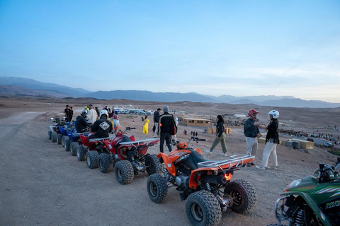 Vanuit Marrakech: Quad tour &amp; kamelenrit naar Agafay woestijn