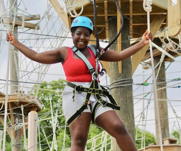 Henderson, Minnesota: High Ropes Obstacle Course Experience