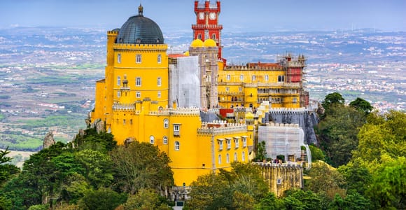 Lisbon: Sintra, Pena Palace, Moorish Castle & Regaleira Tour