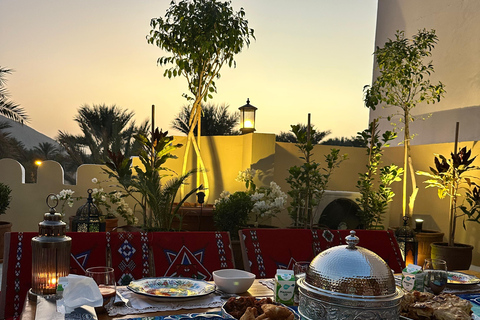 Omani Rooftop Terrace Dining + Village / Wadi Tour