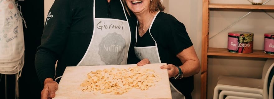 Pâtes maison et plats italiens à l'école de cuisine de Vérone