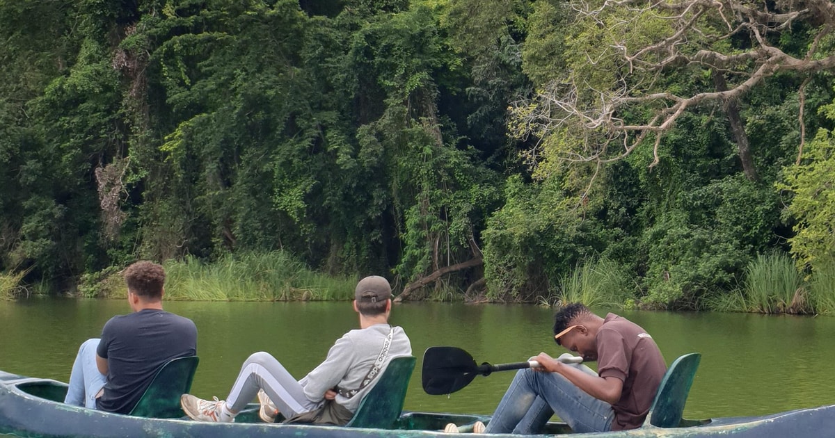 Canoeing adventures in lake duluti with drinks. GetYourGuide
