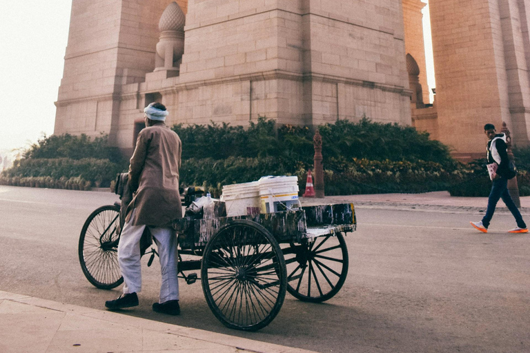 Delhi: Half Day or Full-Day Private City Tour Full Day Tour with Transportation, Guide & Monument Fee