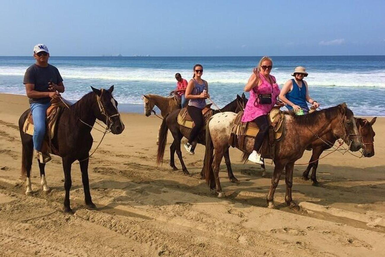 Zihuatanejo : Randonnée à cheval et plage de Playa Larga