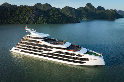 Ha Long Bay: Luxury Overnight Cruise 2D1N or 3D2N Ha Long Bay 3D2N & Shared Car Transfer