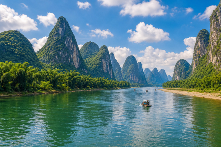 Guilin: Li River Cruise to Yangshuo | 3-5 Star Options From Yangshuo to Yangdi: Li River 3-Star Cruise