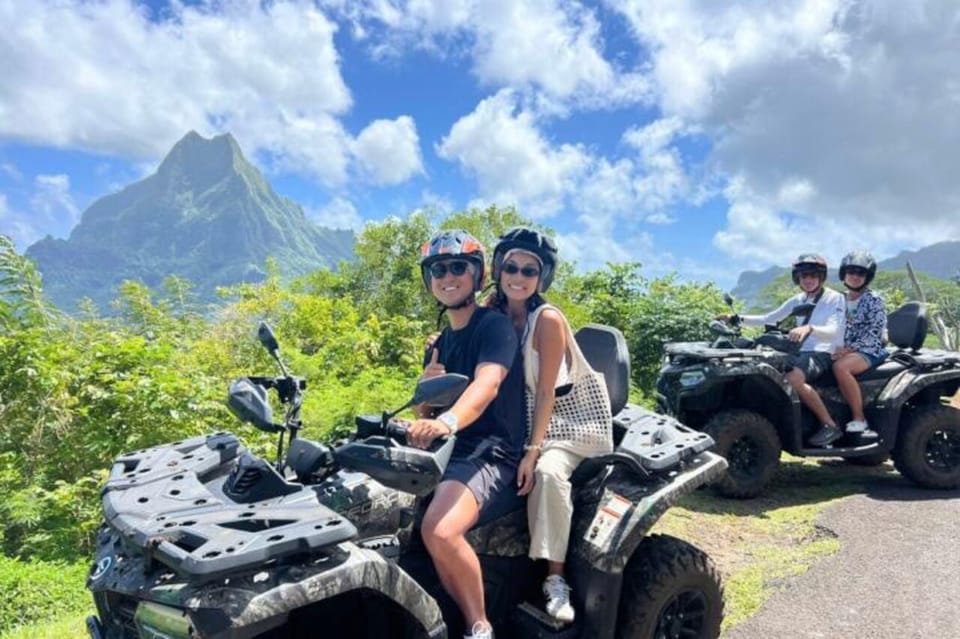 Moorea : excursion guidée en quad avec vue sur la montagne magique