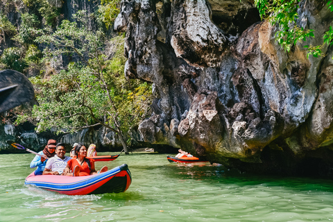 Phuket: Passeio de barco e canoa marítima pela ilha James Bond