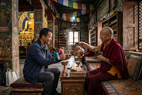 Kathmandu: Tea with a Buddhist Monk & Guided Meditation