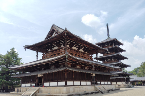 Nara: Hōryū-ji 2 uur bij het oudste houten gebouw ter wereld