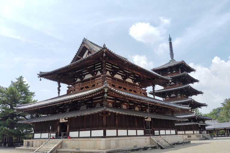 Nara: Hōryū-ji 2 uur bij het oudste houten gebouw ter wereld