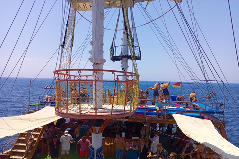 Alanya: Hidden Caves & Cleopatra Beach Catamaran Cruise Without Hotel Transfer