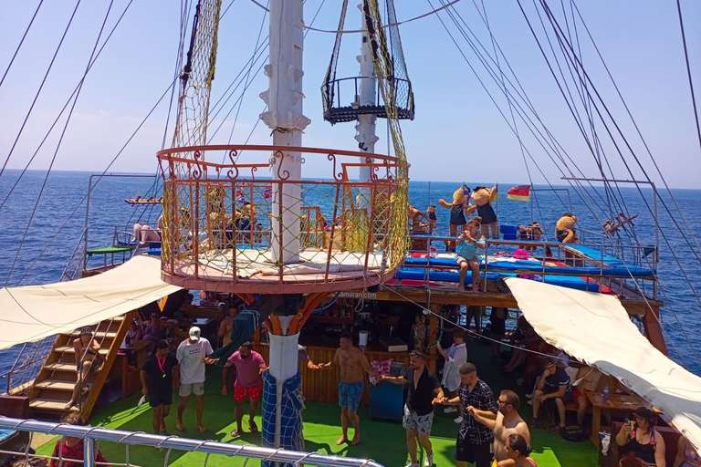 Alanya: Hidden Caves & Cleopatra Beach Catamaran Cruise Without Hotel Transfer