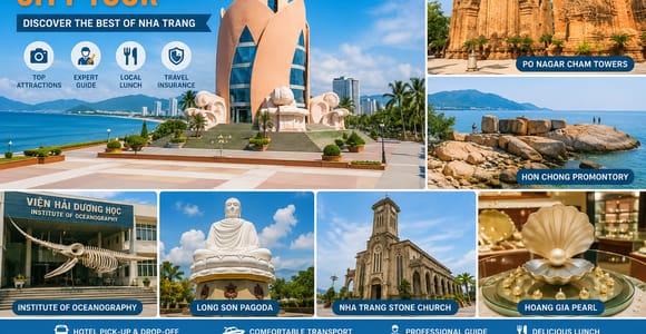 Nha Trang: Po Nagar Towers, Hon Chong & City Highlights Tour