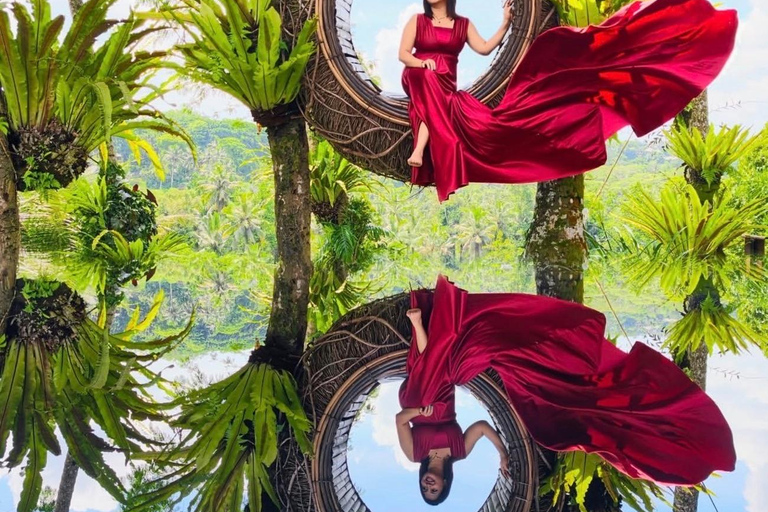 Bali: Secret Waterfalls, Temple & Jungle Swing-All Inclusive Ubud: Secret Waterfalls, Temple & Swing-Without Entrance fee