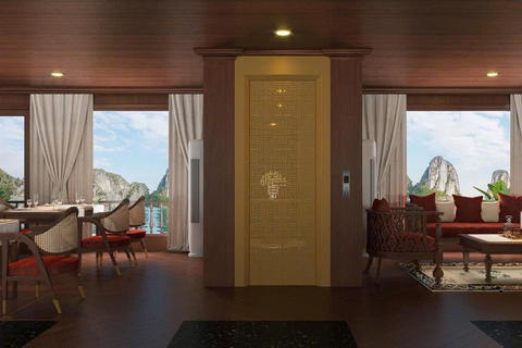 Hanoi: 2-Day Halong & Bai Tu Long Bay 5-Star Cruise, Balcony Halong: 2-Day Halong& Bai Tu Long 5-Star Cruise with balcony