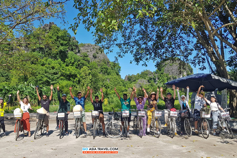 Z Hanoi: Hoa Lu i Tam Coc Tour z jazdą na rowerze