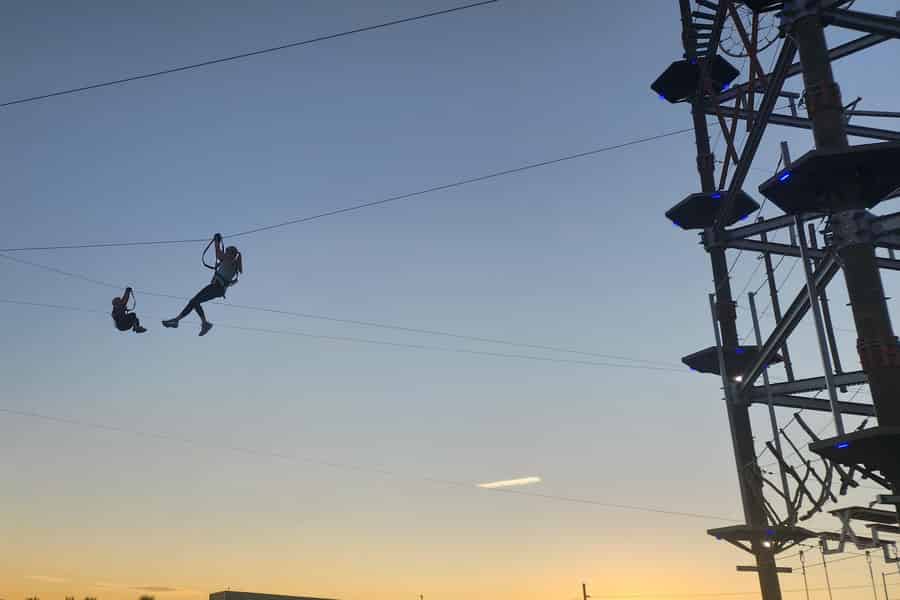 Seilgarten und Zipline-Abenteuer in der Nähe des Zion-Nationalparks. Foto: GetYourGuide
