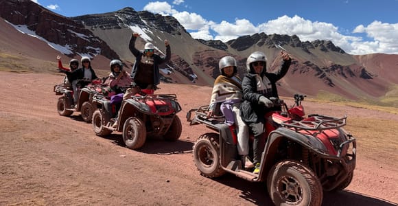 Cusco: ATV sightseeing tour to the Rainbow Mountain with entry tickets