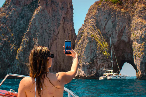 From Positano: Full-Day Boat Tour to Capri Small group tour from Positano