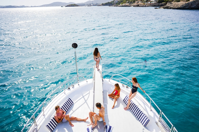 Baie de Palma : Excursion en bateau avec option coucher de soleilExcursion d'une journée en bateau à partir de Can Pastilla