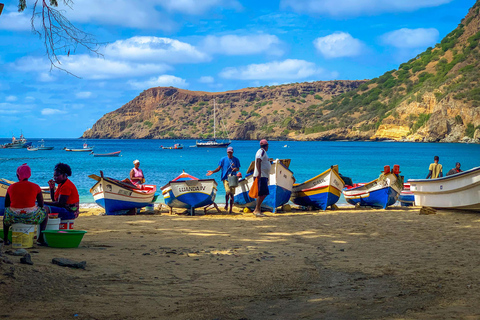 Depuis le port de Praia : visite de l'île pour les passagers des bateaux de croisière