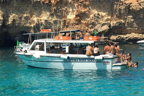 Comino : excursions en bateau privé, arrêts baignade et visites des grottes