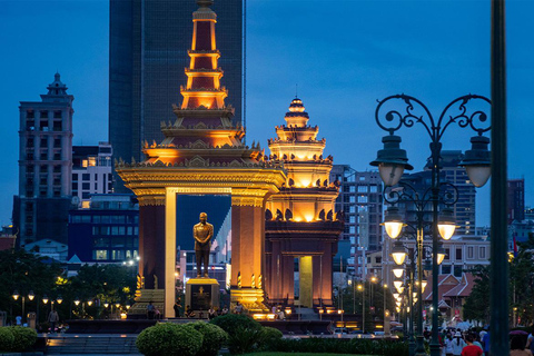 Phnom Penh: Walking Tour, Food Tour & Sunset Cruise