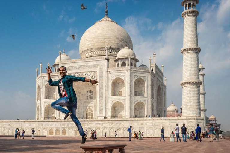 Desde Jaipur: Excursión Privada Guiada de un Día al Taj Mahal y al Fuerte de Agra