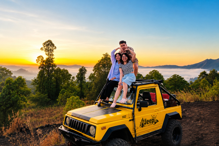 Bali: Mount Batur Jeep, Hotspring And Ubud Waterfall Tour All Included In This Option