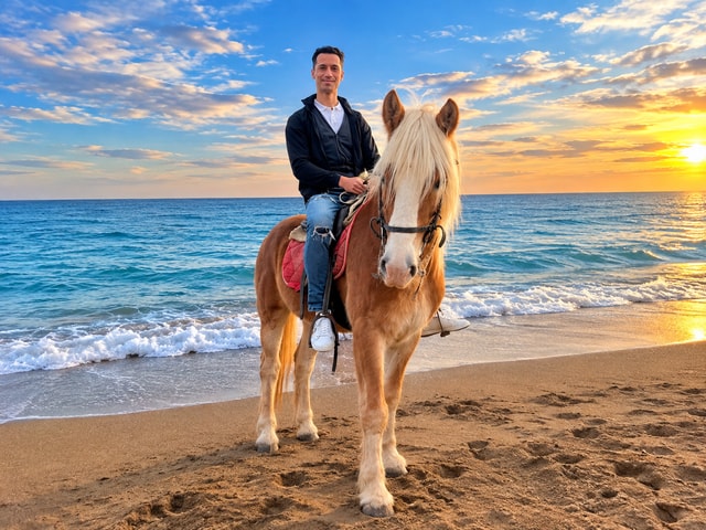 Antalya: Forest Horseback Riding with Lara Beach Photo Stop
