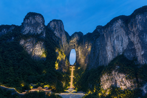 Tianmen Mountain: E-Ticket & Multilingual Guide Options Route A: City Cableway Up & Express Cableway Down