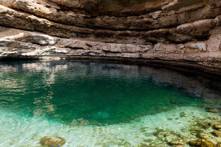 Wadi Shab: Adventure Tour With Cave Swim & Waterfall Visit
