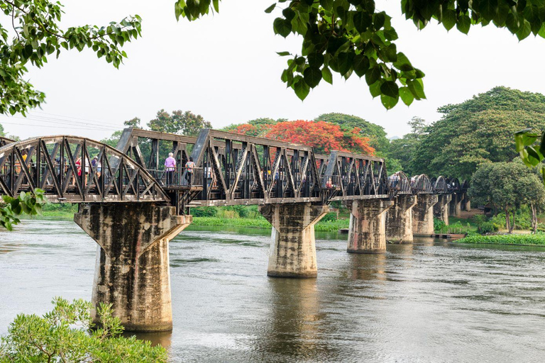 From Bangkok: Kanchanaburi and Erawan National Park Day Trip Small Group With Transfers
