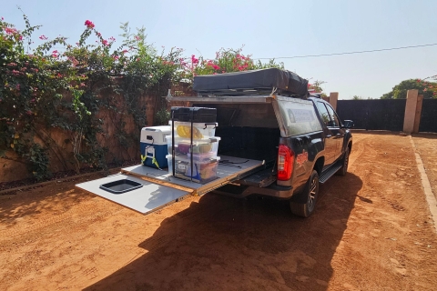 Senegal: 4x4 Camping Vehicle Rental with Rooftop Tent