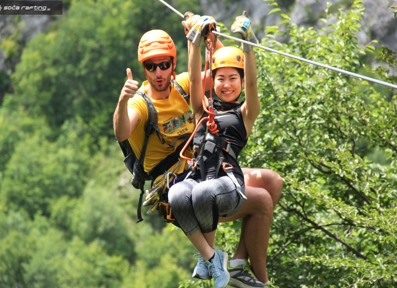 Bovec: Canyon Učja - den længste ziplinepark i Europa