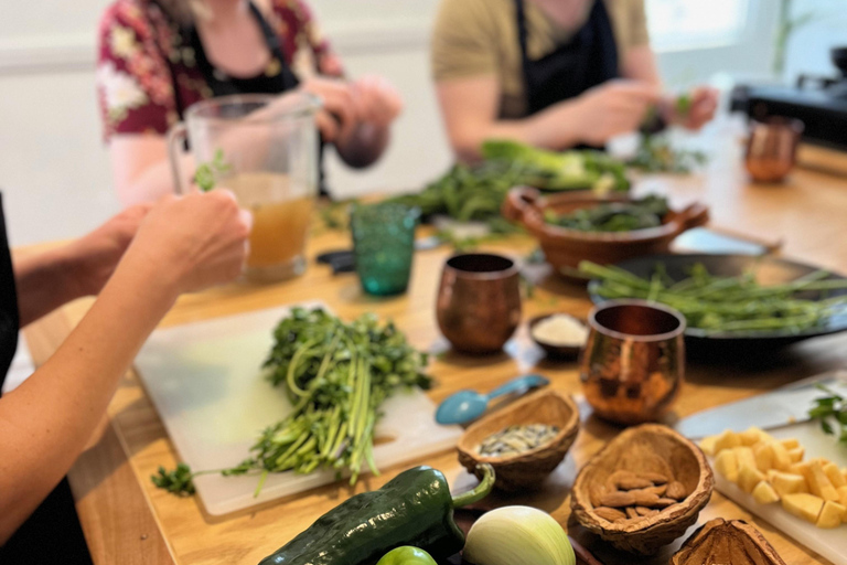 Mexico City: Salsa and Tortilla-Making Class with Drinks Rooftop artist's studio class
