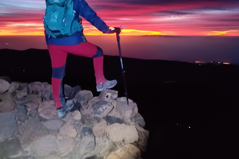 Hiking Summit of Teide by night for a sunrise and a Shadow Climbing Summit of Teide by night for a sunrise and a Shadow