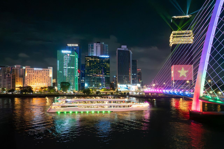 Romantic Dinner On Cruise On Saigon River With Fireworks Buffet Lunch Without Pick-Up